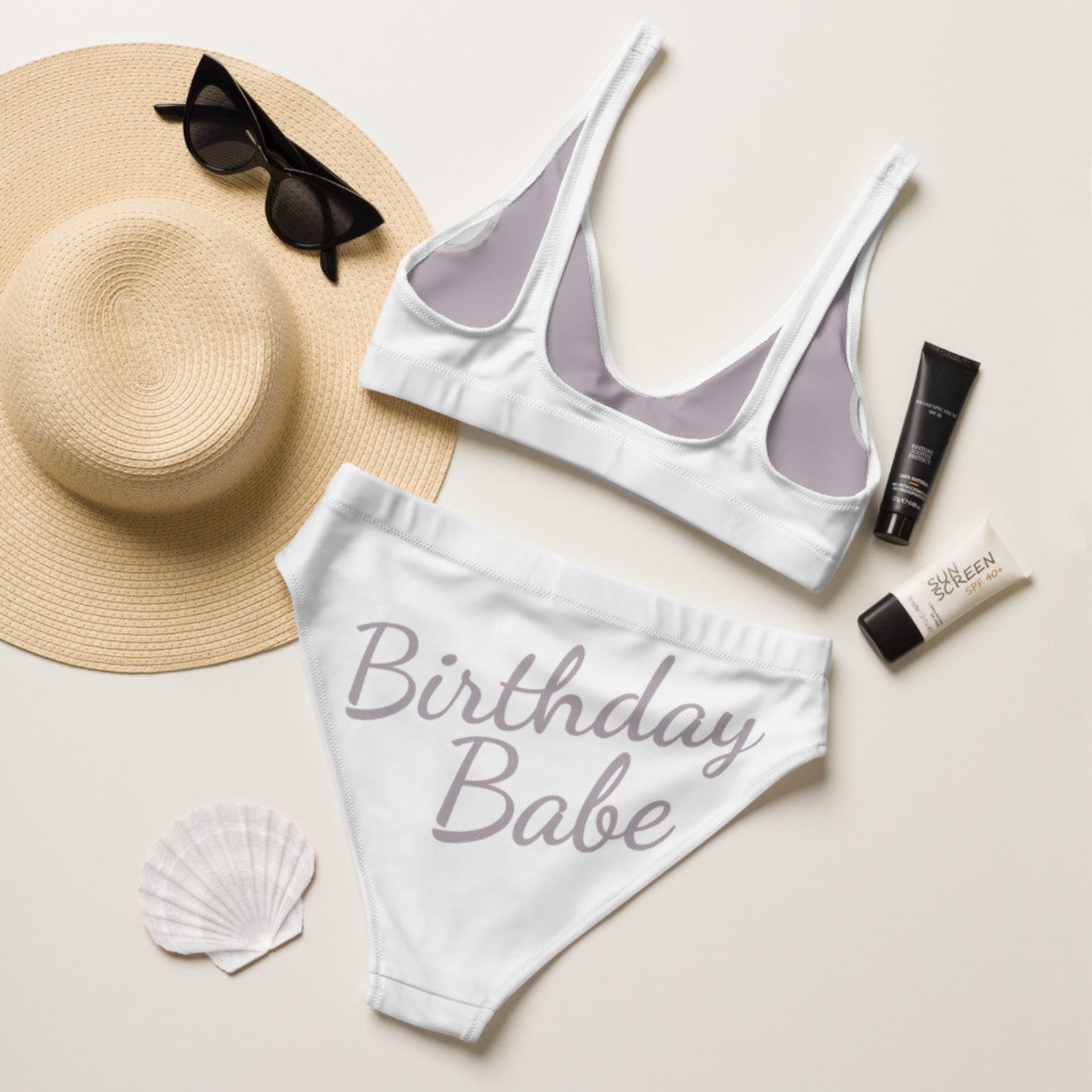 Birthday Babe Swimsuits Birthday Bikini Birthday Party Etsy