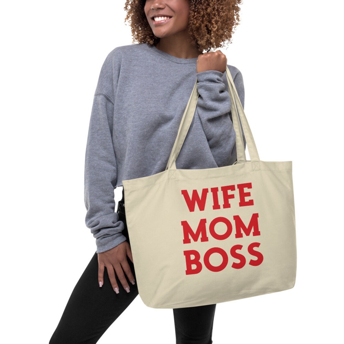 Mom Tote Bag Large Tote Bag Wife Mom Boss Bag Shopping Bag Etsy