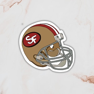 NFL San Francisco California Bay Area 49er Team Sport Helmet Sticker