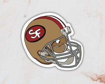 NFL San Francisco California Bay Area 49er Team Sport Helmet Sticker