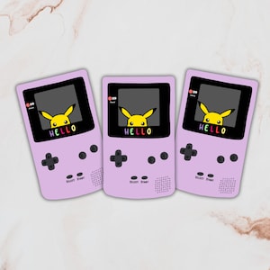 Gameboy Color Pikachu Sticker