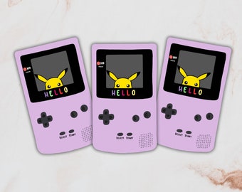 Gameboy Color Pikachu Sticker