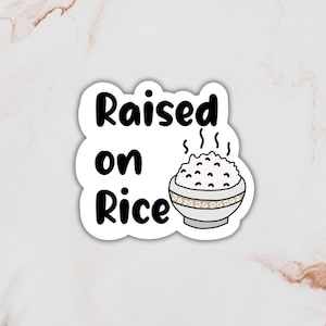 Raise on Rice Asian Sticker