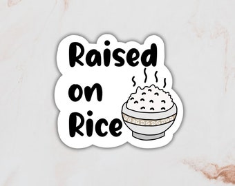 Raise on Rice Asian Sticker