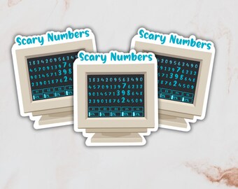 Apple TV Original Severance Scary Numbers Computer Sticker