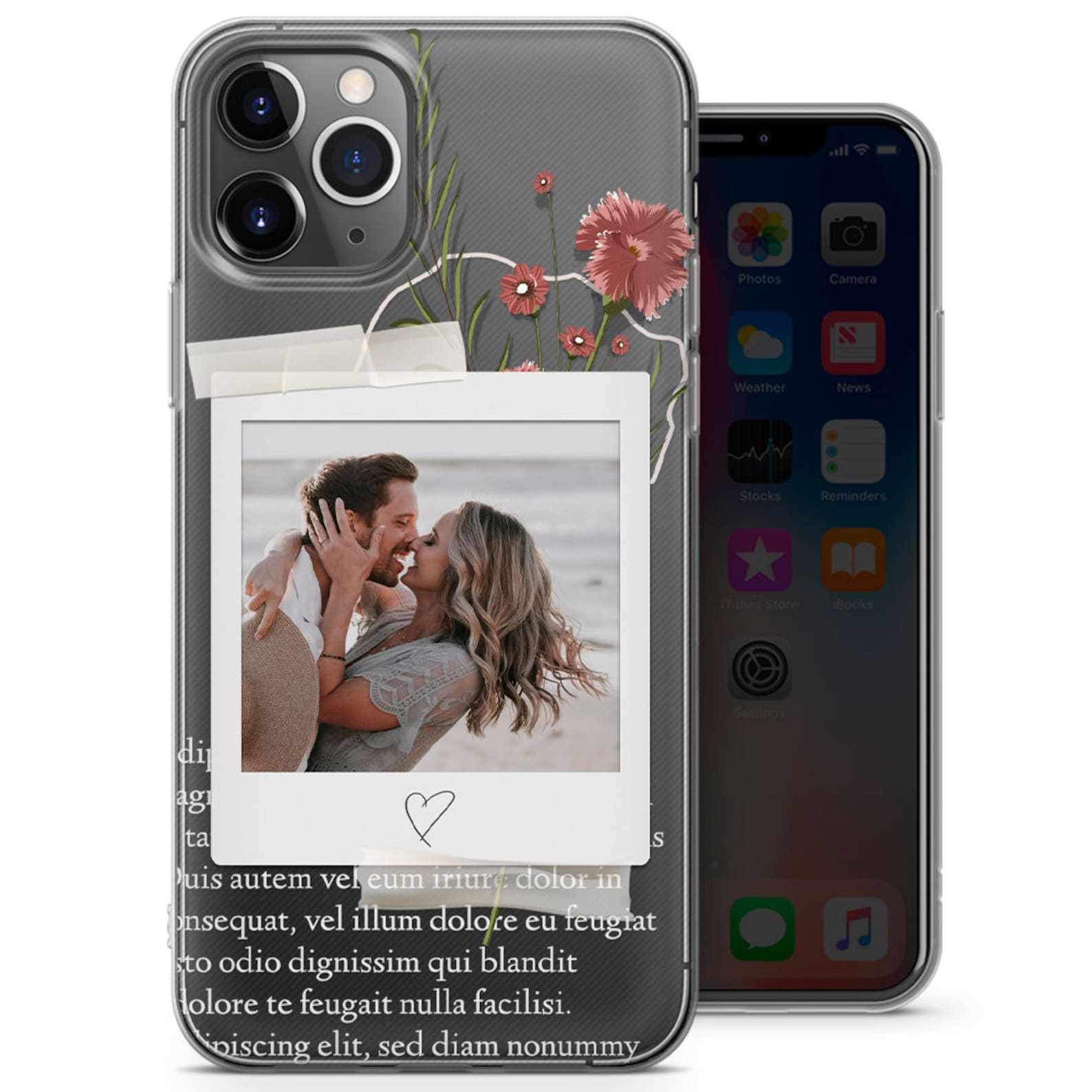 Custom Photo Polaroid Phone Case fits for iPhone 12/12 Pro/12 Etsy