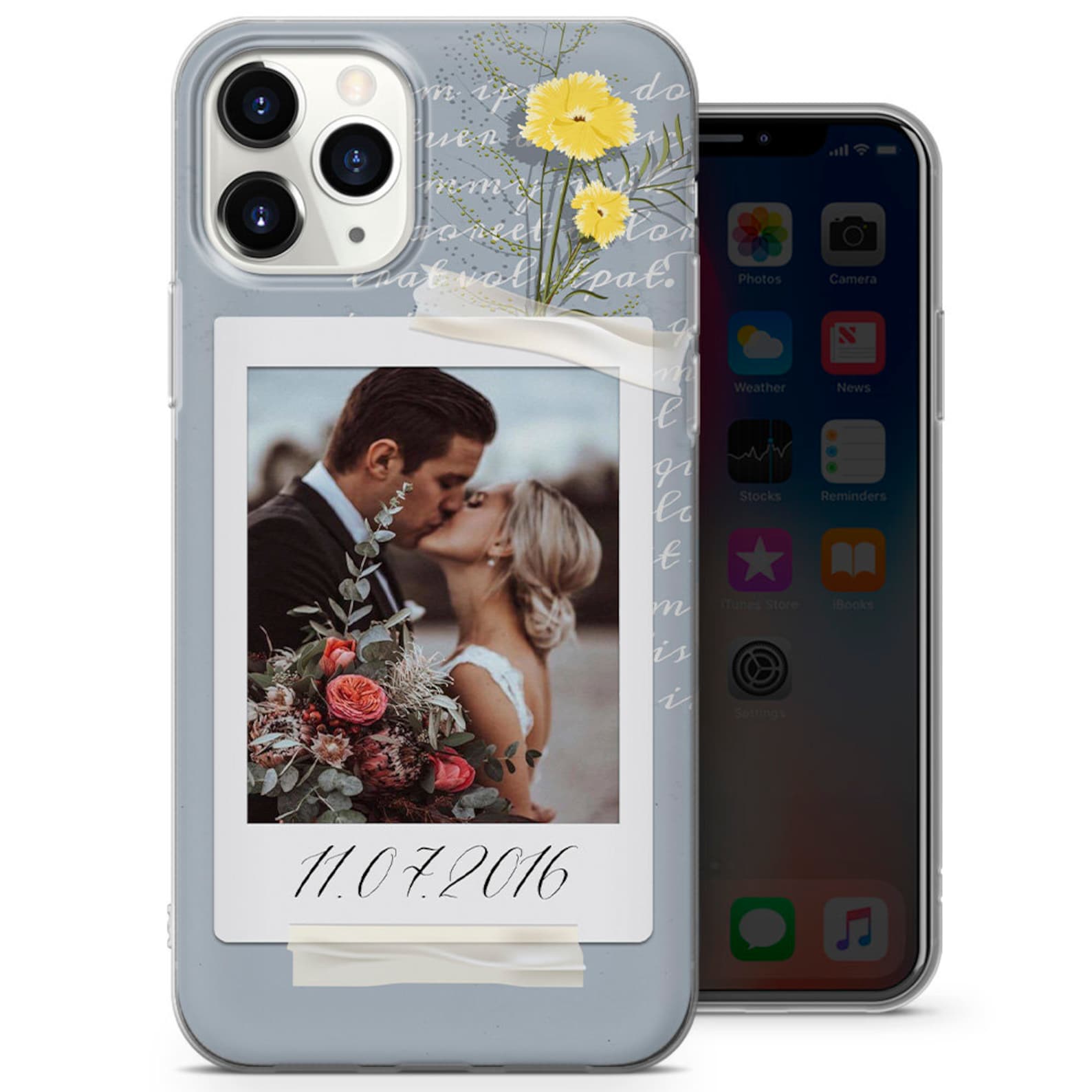 Custom Photo Polaroid Phone Case fits for iPhone 12/12 Pro/12 Etsy