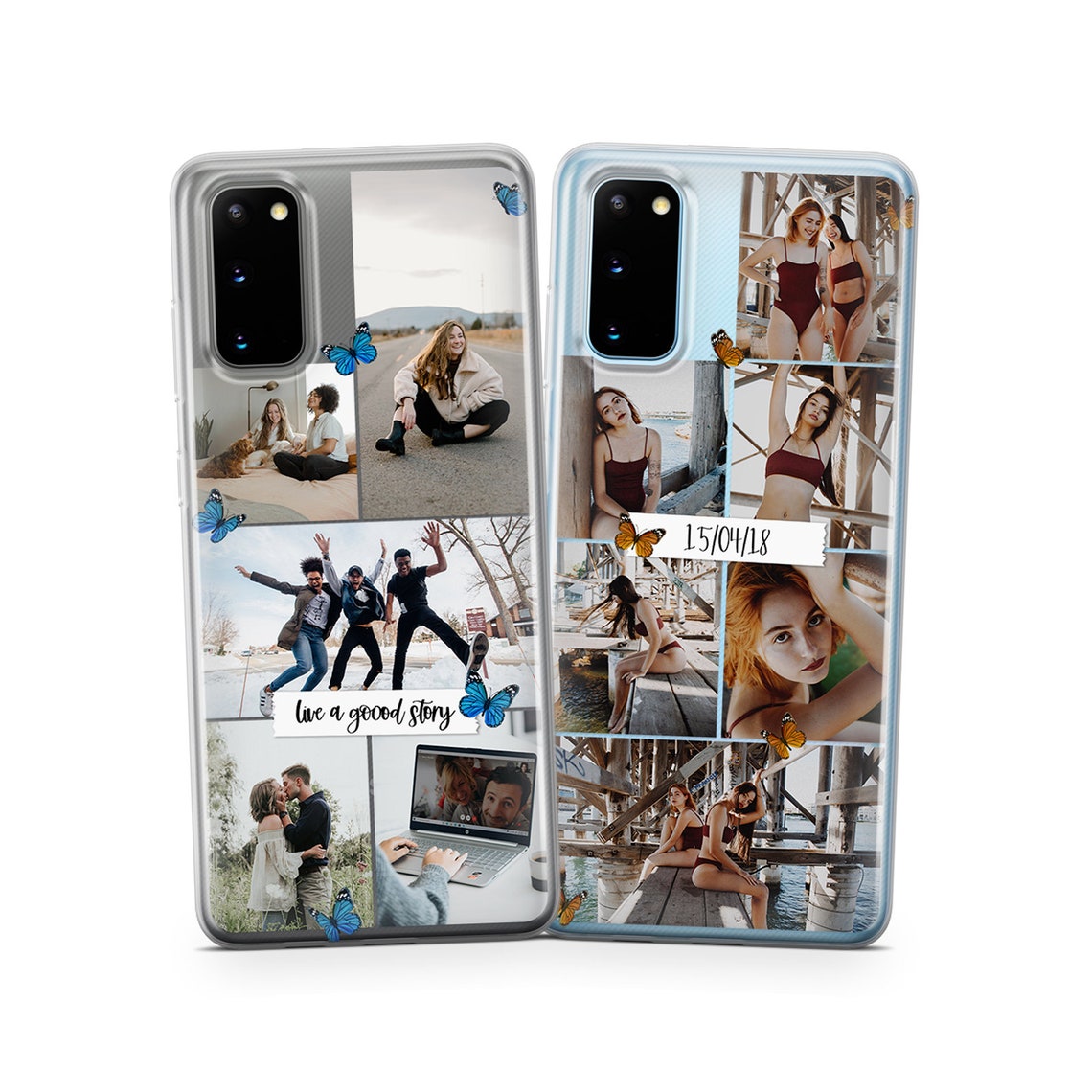 Custom Photo Collage Phone Case Personalised fits for Samsung Etsy