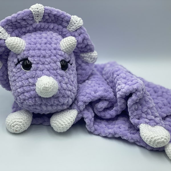 Patron au crochet - Doudou Câlin Dino