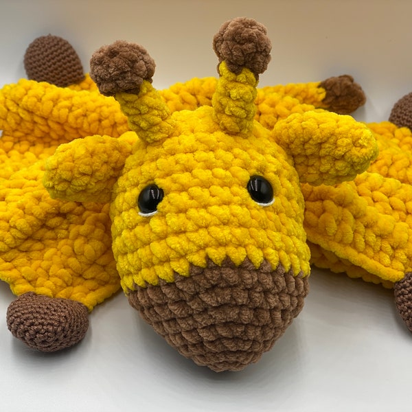 Crochet Pattern - Comforter /Lovey Cuddly Giraffe