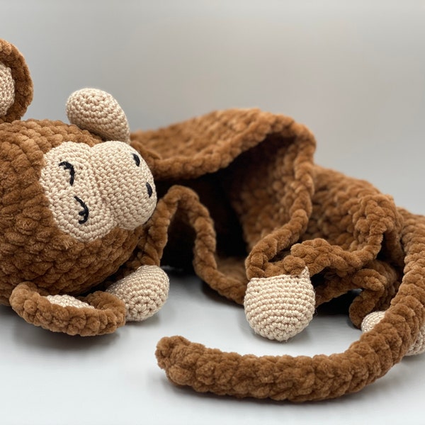 Crochet Pattern Comforter Monkey / Häkelanleitung Schnuffeltuch Affe