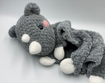 Crochet Pattern - Comforter/Lovey Cuddly Rhino