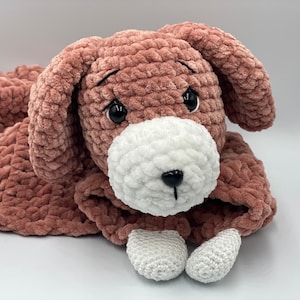 Crochet Pattern Comforter Dog / Cuddly Dog, crochet pattern cuddle cloth / comforter dog, puppy, puppy