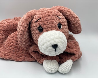 Crochet Pattern Comforter Dog / Cuddly Dog, crochet pattern cuddle cloth / comforter dog, puppy, puppy
