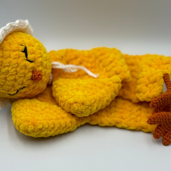 Crochet-Pattern / Häkelanleitung - Schmusetuch / Schnuffeltuch / Comforter /  Lovey (Küken - Chick)