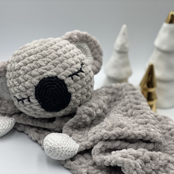 Patron au crochet - Doudou Koala câlin - Téléchargement numérique uniquement