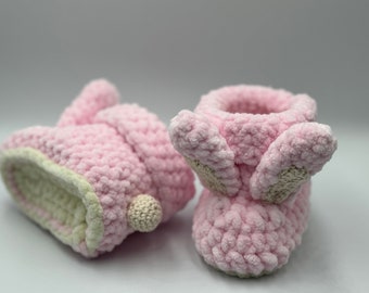 Crochet pattern - Baby shoes / Baby boots / Baby shoes - Bunny