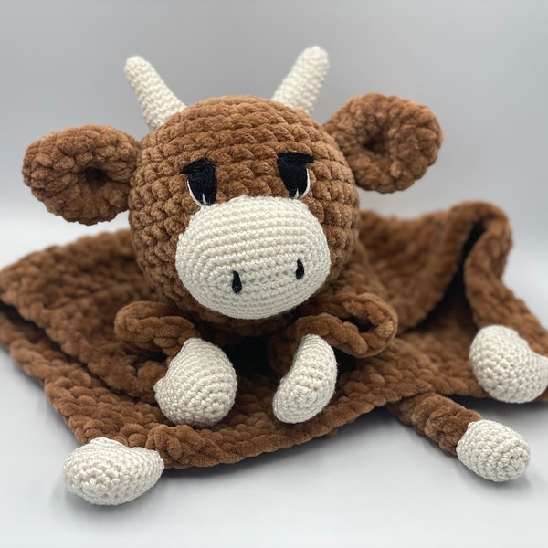 Crochet Pattern - Comforter Lovey Cuddly Cow (Schnuffeltuch/Schmusetuch Kuh)