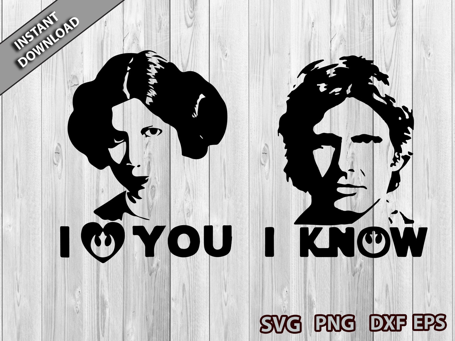 I Love You I Know Svg Star Wars Disney Couples Svg Etsy
