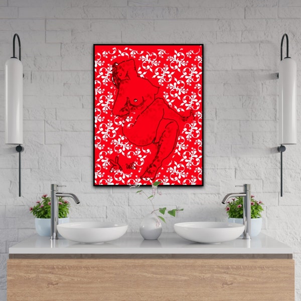 Sexy Nude Female Art - Etsy Sweden