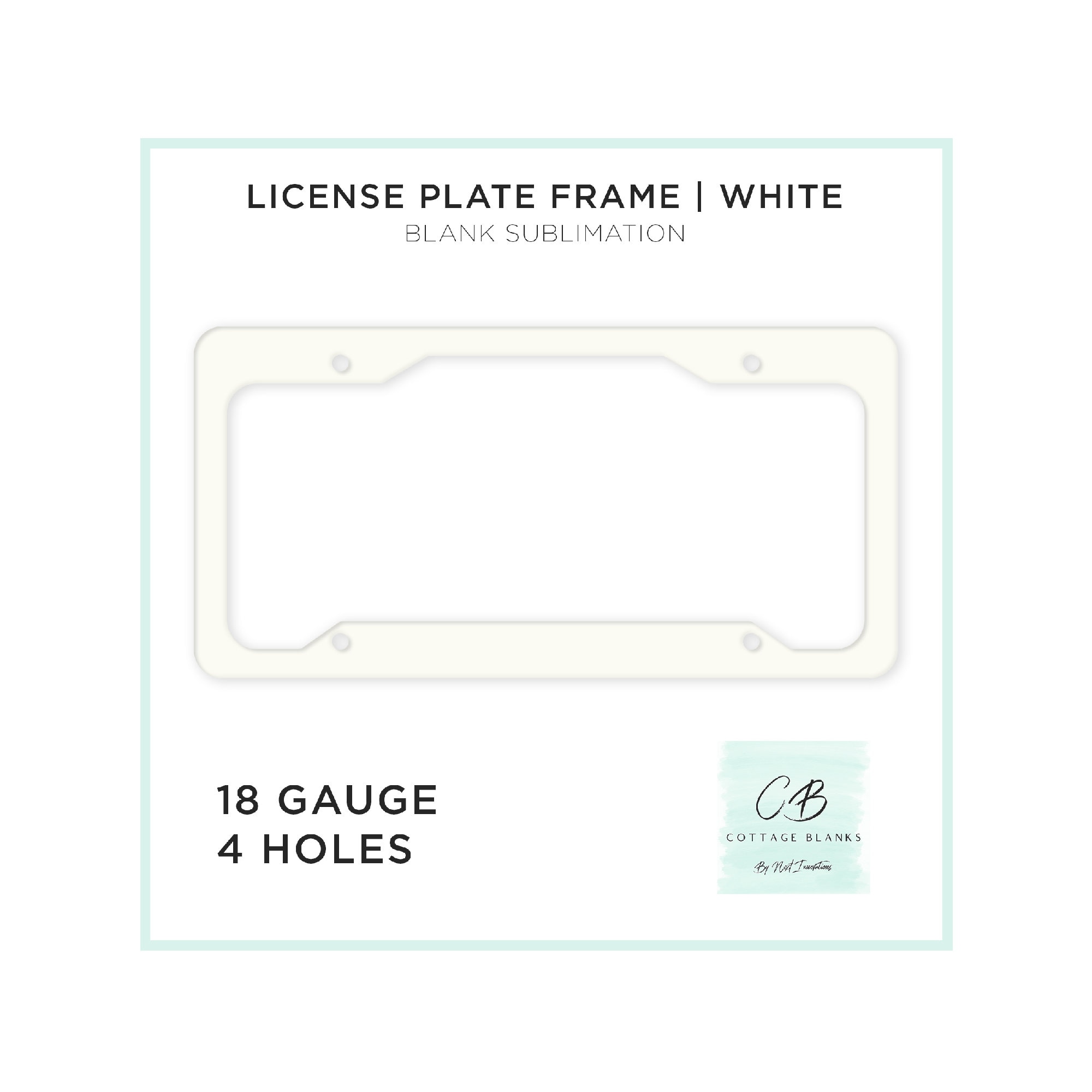 License Plate Sublimation Blanks UV Coated