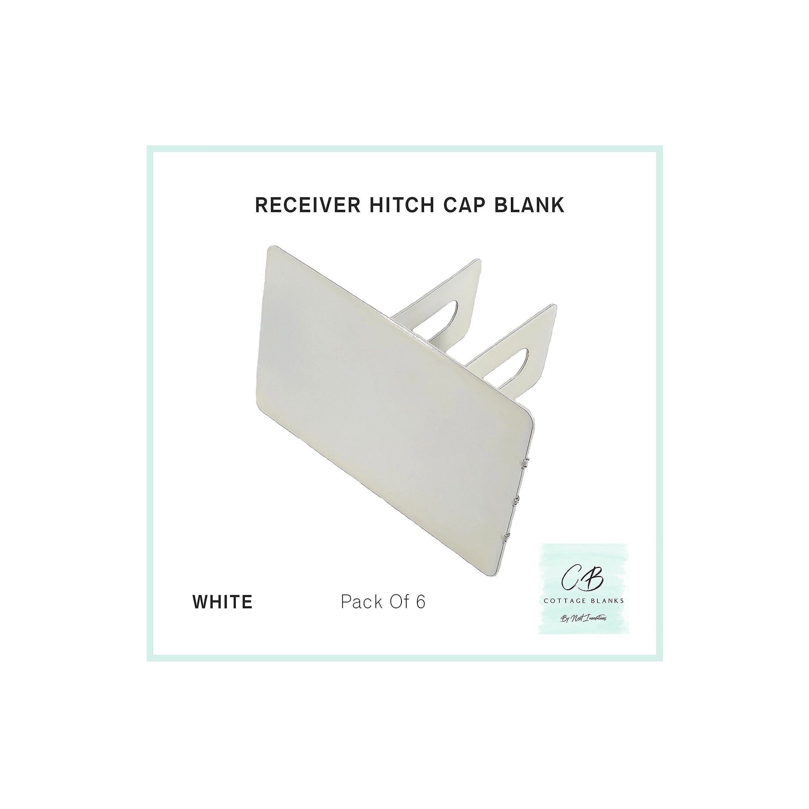Steel Metal Receiver Hitch Cap Sublimation Blank Metal Cutout for Dye
