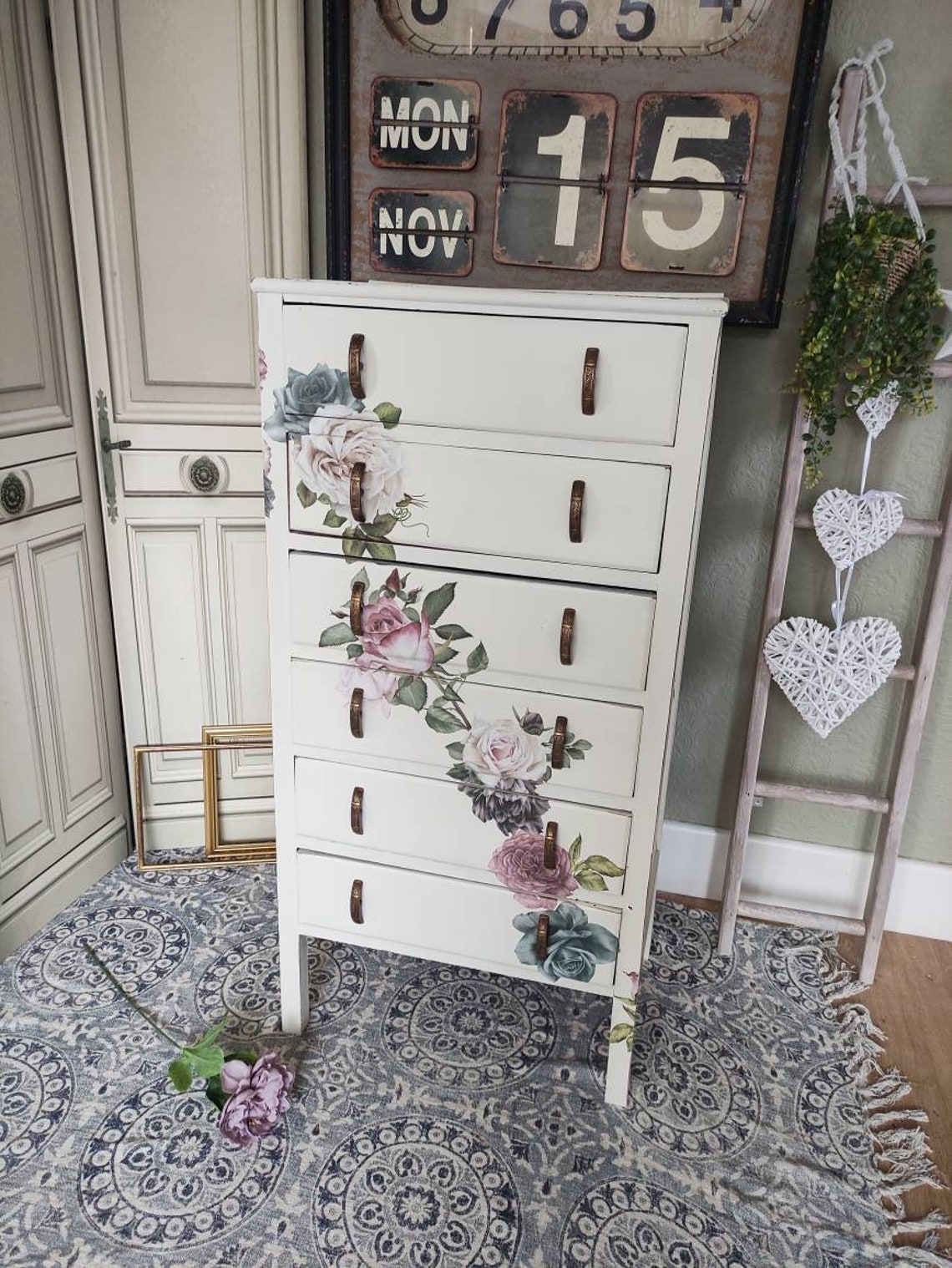 Painted Tallboy Chests of Drawers Upcycled to Order From Etsy