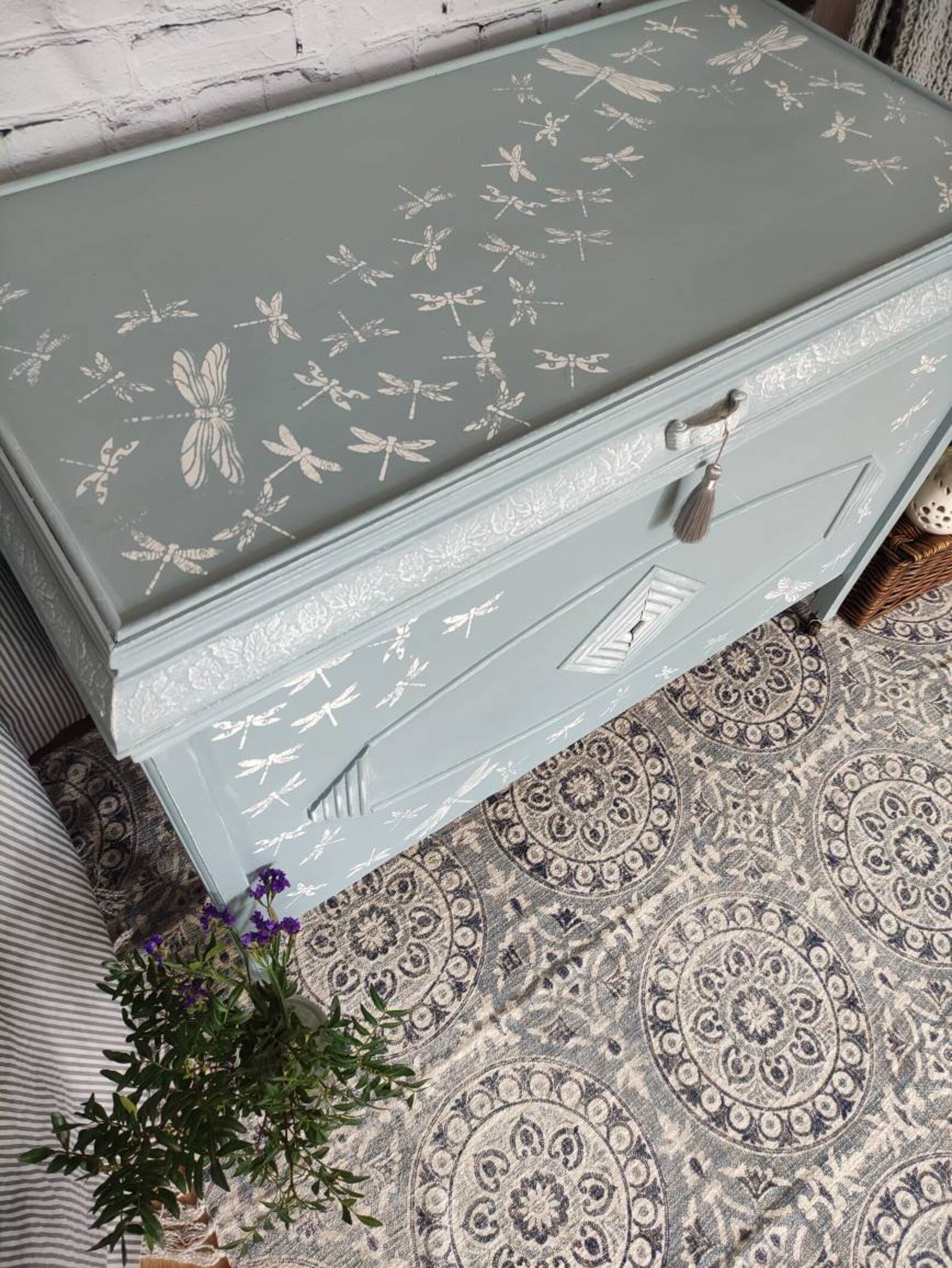 Large blanket box. Painted. Upcycled TO ORDER. Various styles Etsy