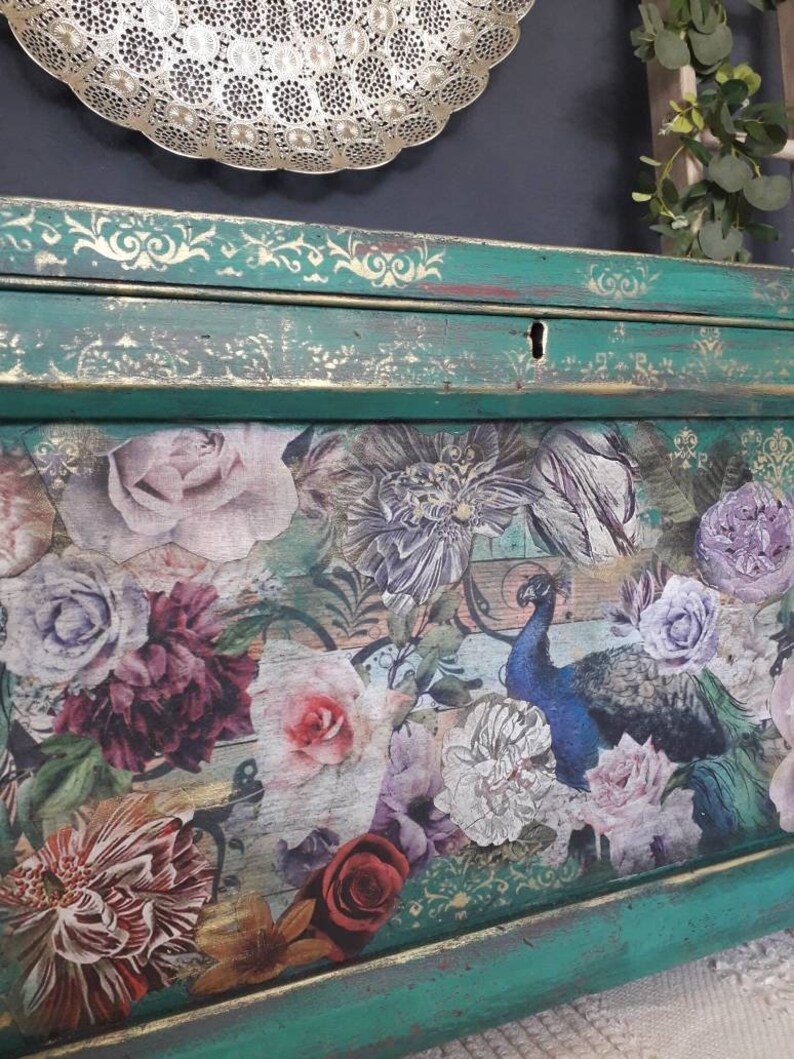 Storage Box Bench Ottoman Pine Blanket Box Vintage Chest Etsy