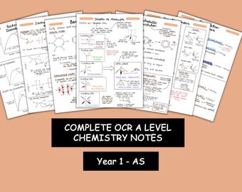 OCR A Level Chemistry Complete Notes - Year 1 (AS)