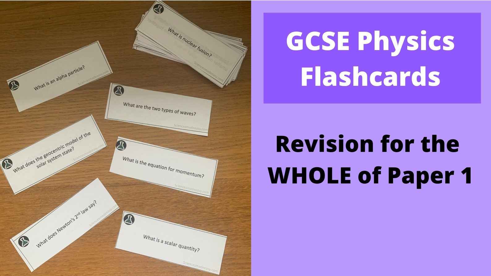 Edexcel GCSE Physics Paper 1 Flashcards | Etsy