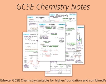 Paquete de notas 1 y 2 del documento de química GCSE