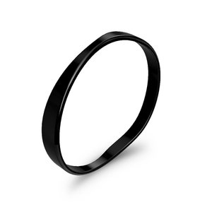Carbon Fiber Flat Mens and Women Wedding Band, Original Handmade Comfort Black Ring - Ringblack RANDOM 3-6mm