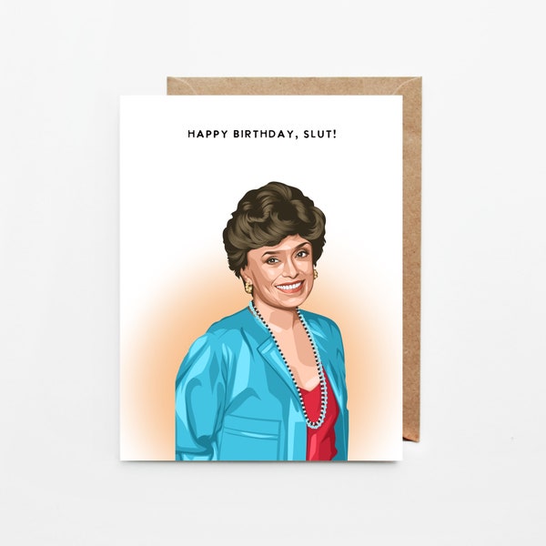 Blanche Devereaux Inspired Greeting Cards, Happy Birthday Funny Cards, Golden Girls Tribute Cards