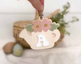 Personalized Easter Bunny Basket Tag Basket Bunny Tags Name Tags Easter Basket Custom Name Tags Easter Decor Easter Gifts Kids Easter Bunny