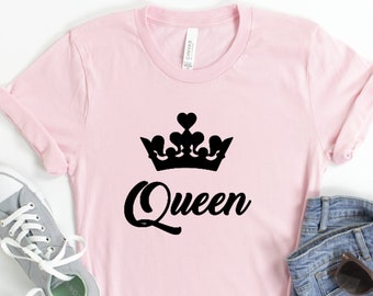 Queen's Crown Graphic Tee: Women's Empowerment Shirt