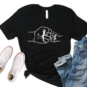 Fist Bump Shirt, Father&#39;s Day Shirt, Gift for Dad, Daddy Shirt, Dad T-Shirts, Father And Son Matching Shirt, Father And Daughter Shirt