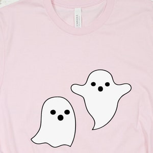 Two Ghost Halloween Shirt: Spooky Season Cotton Tee