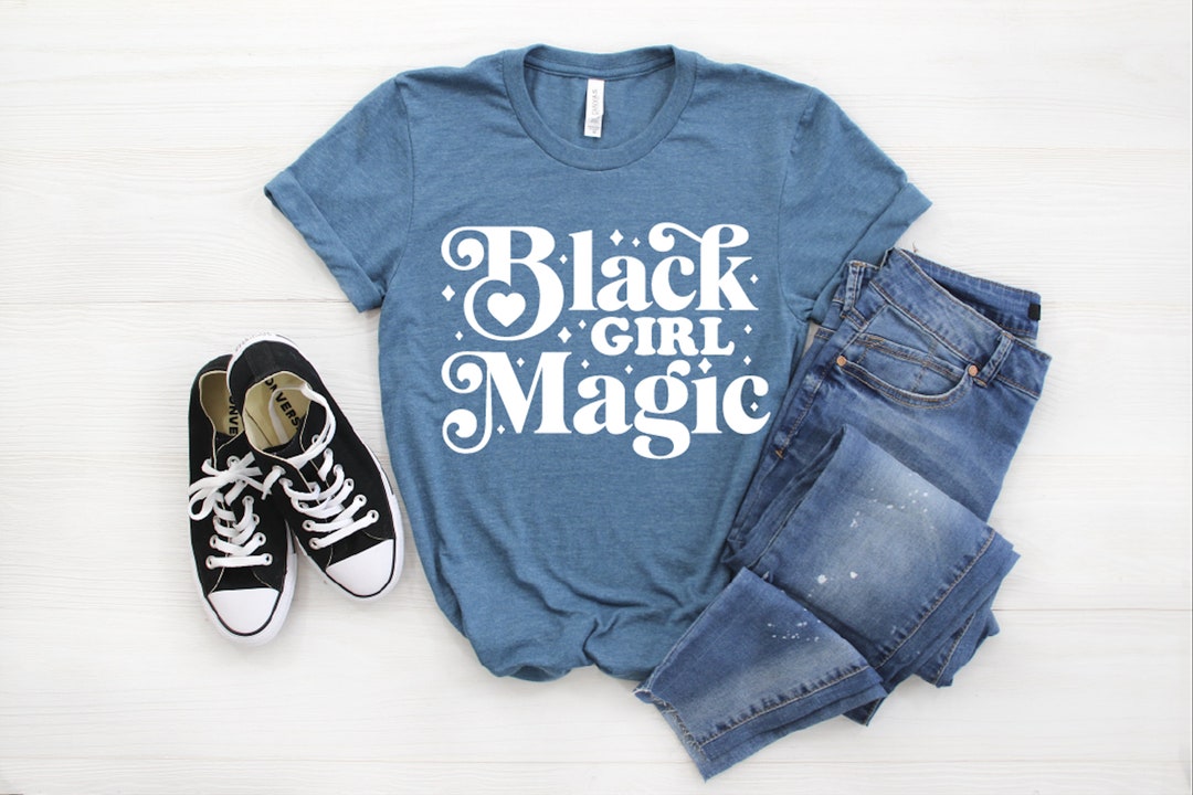 T-shirt Black Girl Magic Afro Pour Bébé/toddler - Couleur Violet, Coton, Message Black History Month