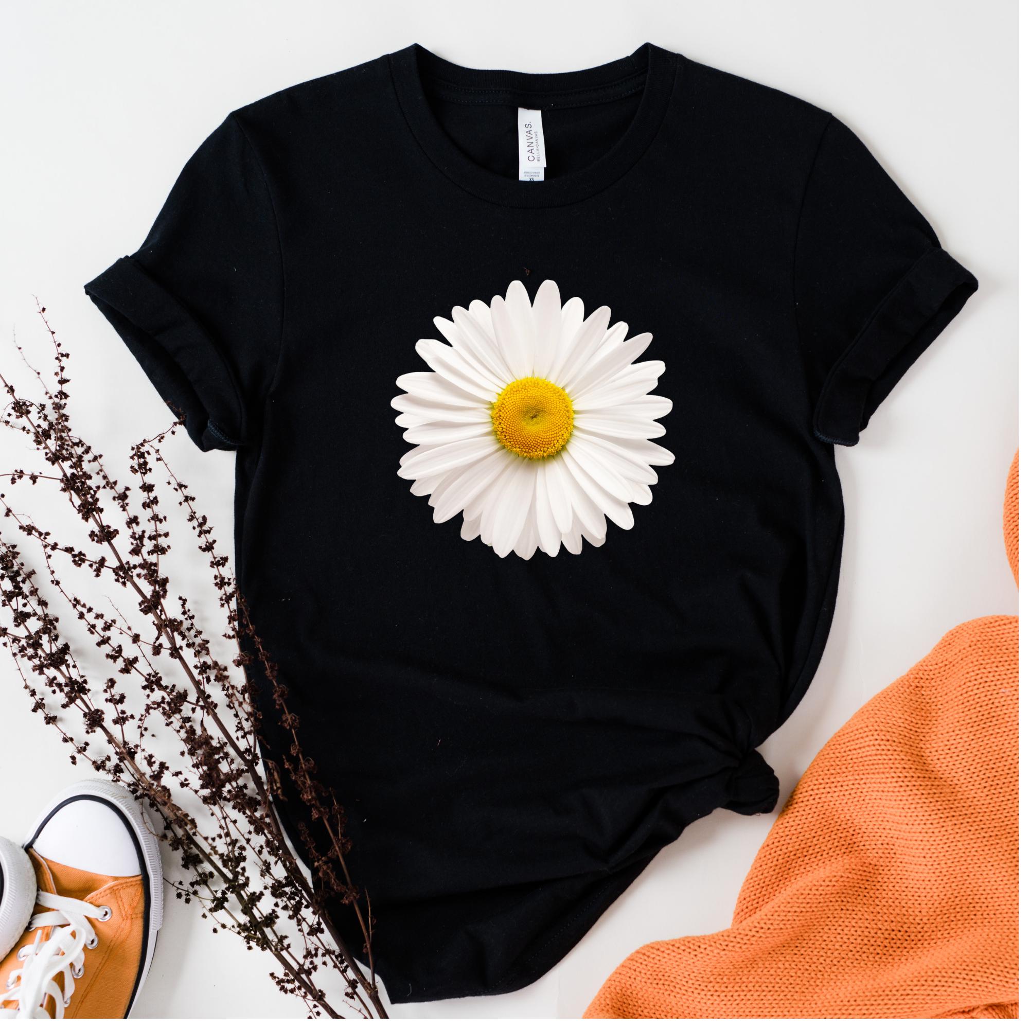 Daisy Flower T-shirt: Soft Cotton Blend, Retro Floral Tee - Etsy