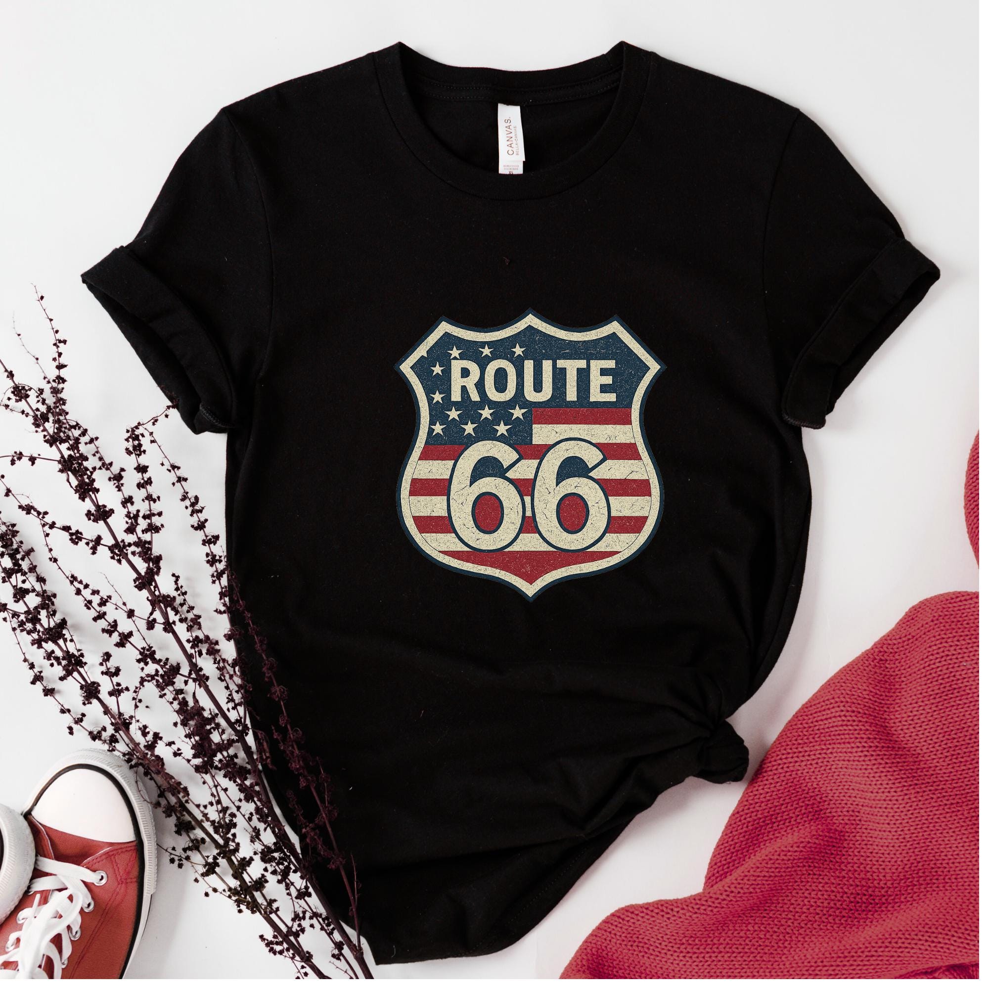 Plymouth Road Runner 1969 T-Shirt Route 66 American Made Classic Tee