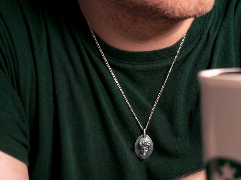 Apollo Pendant | God of Music, Dance, Healing, Poetry Necklace ...