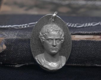 Lord Byron Sterling Silver Pendant | Literary Jewelry | Poet Necklace | Gift for Writers & Poetry Lovers