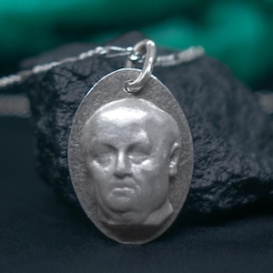 Handmade Seneca Sterling Silver Pendant: Stoic Philosopher Necklace