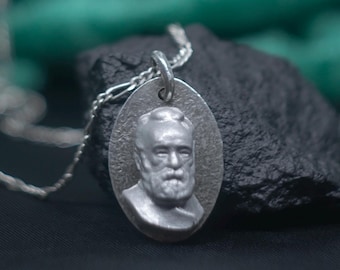 Victor Hugo Sterling Silver Pendant | Bookish Necklace | Literature Lover Charm | Literary Gift