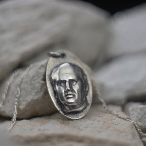Cicero Silver Necklace: Sterling Silver Roman Philosopher Pendant