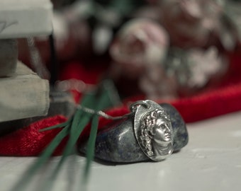 アレクサンダー大王スターリングシルバーネックレス、古代ギリシャ