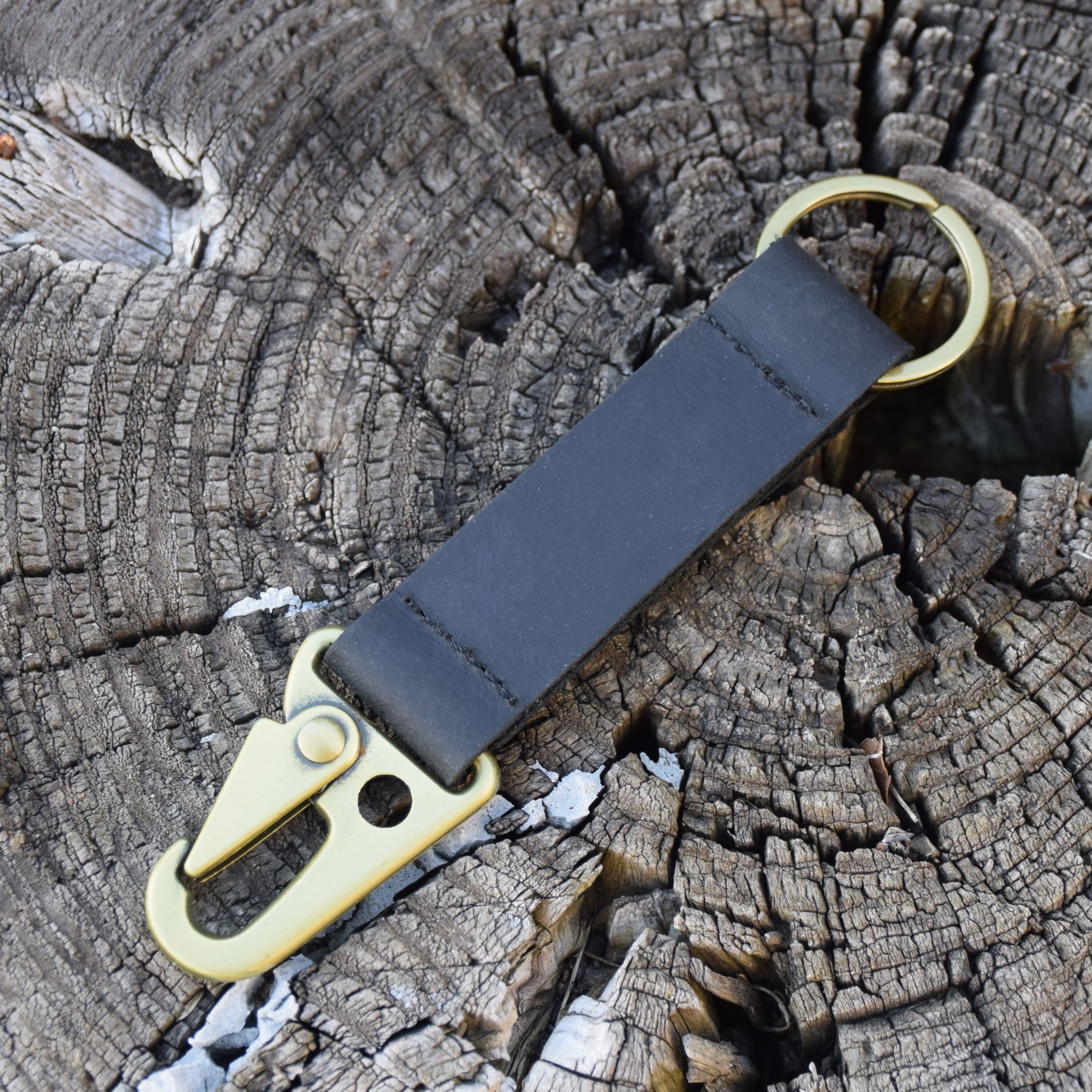 Leather Keychain Tactical HK Clip Key FOB EDC Keychain Etsy