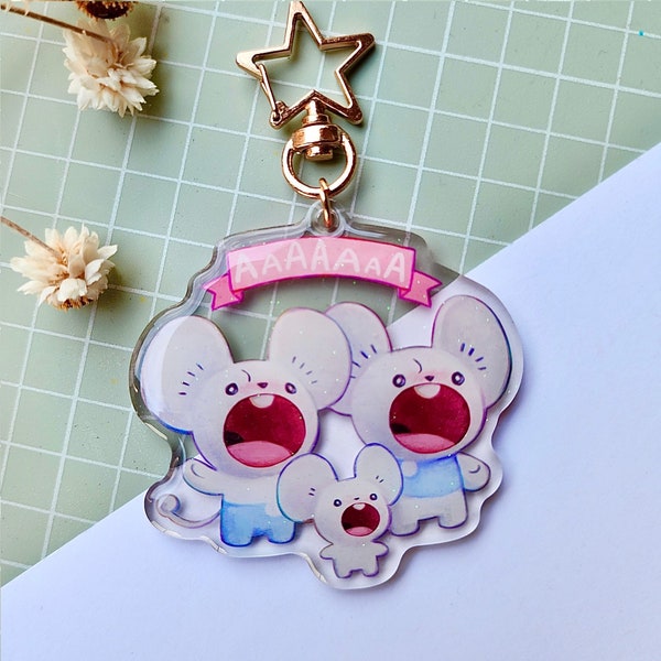 Maushold 2.5" Double Sided Acrylic Charm Keychain