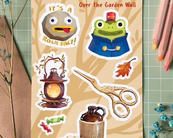 Over the Garden Wall sticker sheet | waterproof vinyl stickers